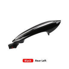 BMW 5 6 7 시리즈 F10 F07 F02 525 528 530 535 730 블랙 다크 브라운 화이트 외부 문짝 핸들 외부 문짝 핸, 01 China Mainland, 04 Black Rear Left
