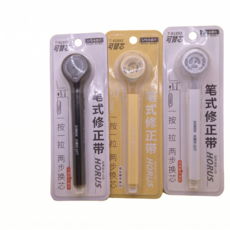 HONEN 筆式修正帶 6m, 1個, 黑色+5支替芯