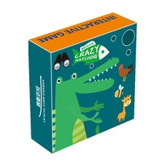 瘋狂對對對 動物對對對 配對桌遊 眼明手快 親子聚會桌遊 恐龍外盒, 1個, 小盒, Multicolor