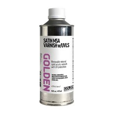 [골덴] 아크릴물감 사틴바니쉬 반광 MSA 473ml 낱개(GGE7775), 1개