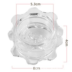 DFMEI 創意彩色旋轉磨蒜器廚房壓蒜器家用廚房小工具防滑攪拌器, 1個, 透明:如圖
