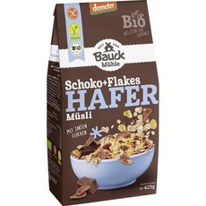 바우크밀 유기농 오트 초코 + 플레이크 뮤즐리 Bauck mill Organic Oat Chocolate + Flakes Muesli 425g, 1개