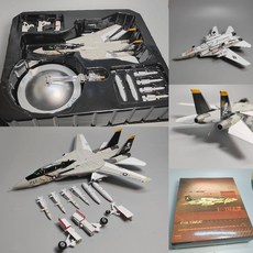 미공군 F14 전투기 다이캐스트 톰켓 완성품 F15 합금 비행기, 1/100F14aCorsair(단일앞바퀴)