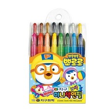 지구 뽀로로 미니색연필 16색 샤프식 휴대용 색연필 색연필세트 돌돌이색연필 컬러링색연필, 1개, 단일옵션