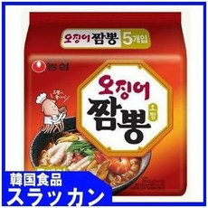 오징어 짬뽕 124g x 5팩, 사이즈, 5개