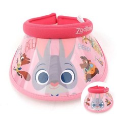 주토피아 키즈썬캡 핑크 키즈여름모자