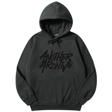 어나더 아카이브 ANOTHER ARCHIVE 그래피티 로고 후드티_차콜