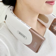 디케이셀 쿨패드 넥밴드 목걸이 휴대용 목풍기 캠핑 선풍기 4000mAh, 1개, 네이비