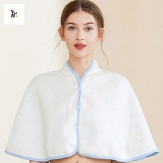 여름철 어깨 경추 조끼 산후조리 사계절 출산, 푸른발[삼중 실크 면 ], 프리사이즈(25-100kg)