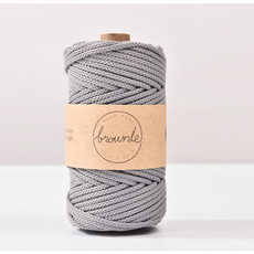 4.5mm 70yard 굵은뜨개실 무광 폴리에스터실 브라우니 코드 주얼리 가방 매듭끈 매듭공예, 1개, 15. Deep Gray, 그레이계열