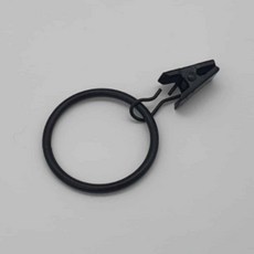 커튼고리 커튼걸이 집게링 커텐링 블랙, 1개