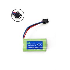 전동 장난감총 7.4V 리튬배터리 RC카 3구 충전기 USB 4핀 14500 3.7V 호환, 1개, 11_SM3핀7.4V500mAh배터리