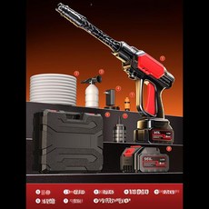 무선세차건 전동 세차기 자동차 충전식 가정용 세척, 1단계 8펌프 96Vh 80칸 2리 A, 1cm