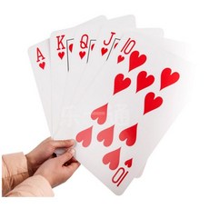 [宅大網] 177302 超大撲克牌 A4 打牌 過節 送禮 活動 舞台 尾牙 表演 摸彩 玩具, 1個