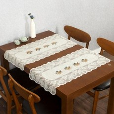테이블러너 3p 식탁 북유럽러너 레이스 프렌치 테이블 hol+8468Pz
