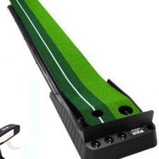 리턴 반환 스윙 퍼팅 기능 골프 실내 향상 매트 집안 볼 자동 훈련 장비 연습, 1개, 매트+공3개