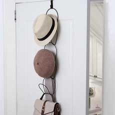 모자걸이 가방걸이 5구 블랙 방문설치 도어후크 31461pc 1(ea), 색상, 1개