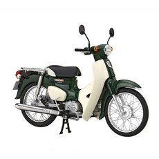 후지미 혼다 슈퍼 커브110 오토바이 녹색 프라모델 1:12, 1개