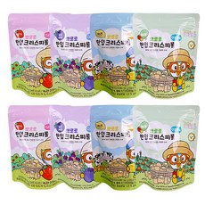 뽀로로 한입 크리스피롤 4종세트, 2세트, 240g, 딸기+블루베리+치즈+야채