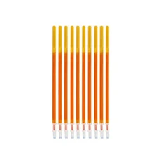 10개/세트 0.5mm 컬러풀 잉크 젤 펜 리필 지워지는 필기 도구 중성 펜 리필 필기 문구 교체용 리필, 01 Orange-10PCS