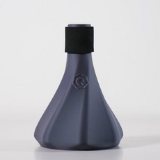 트럼펫 연습 음소거 초조용하고 가벼운 3-in-1 캡슐침묵 송풍 톤 QooMute아쉬 - 애쉬 그레이, Midnight (Gray)