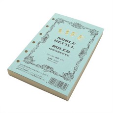 日本LiFE NOBLE系列6孔活頁紙 Bible & Pocket size 明進文房具, 1個, Pocket -橫線