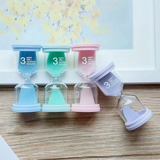 兒童防摔安全沙漏計時器 - 10/15/30分鐘 居家裝飾 生日禮物, 馬卡龍沙漏綠10分