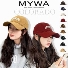 MYWA 美式軟頂刺繡棒球帽 復古鴨舌老帽