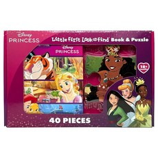 [5] Disney Princess: Little First Look and Find Book & Puzzle [board_book], [5] Disney Princess: Little Fi