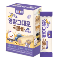 엘빈즈 유기농 쌀과자 곡물그대로, 블루베리맛, 40g, 3박스