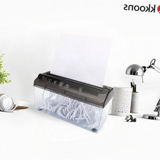 수동 A4 서류 분쇄기 미니 사무용 문서 파쇄 개인정보 보호, 상세페이지 참조, one 모던한 블랙