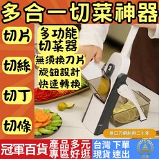 居家專區 多功能切菜器 切片器 刨絲器 切丁器 切條機 切土豆絲機, 1個