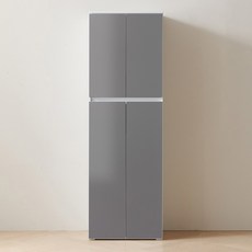 [국내자체제작] 퍼니하우스 헤븐 1800 다용도 주방 부엌 냉장고형 키큰수납장 수납장, 다크그레이