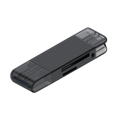 케이블팟 USB 3.0 고속 C타입 SD카드 리더기, 블랙