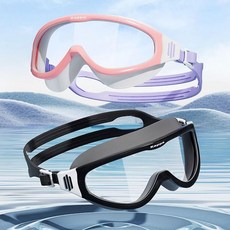 빅테수경 KAPPA 물안경 일반용 김서림 방지, 블랙화이트/free, 1개, 블랙화이트