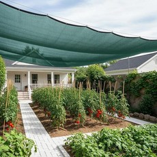 SUNNY GUARD 35-45% 햇빛 가리개 천 2.4 x 6.1m(8 x 20피트) 그린 HDPE 메시 - 식물 채소 온실 파티오 닭장 및 개 켄넬용 통기성 정원, 70% 쉐이드-그린, 6 FT x 8 FT