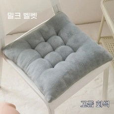 해피유통 겨울용 귀여운 곰 디자인 두꺼운 따뜻한 플러시 의자 방석, 40*40CM(4개만 설치됨), 1