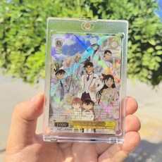 日版WS簽名黑白雙翼閃卡毛利蘭工藤新一柯南燙金收藏自製卡牌, 1個, 名偵探柯南全傢福單張精品自製