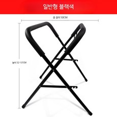 전통 북 거치대 타악기 지지대 법고 드럼스탠드 풍물놀이 국악기 받침대, 1개, 1_블랙 3단 높이조절