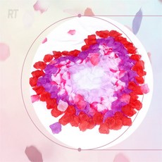 로켓터틀 조화꽃잎 플라워샤워조화, 레드