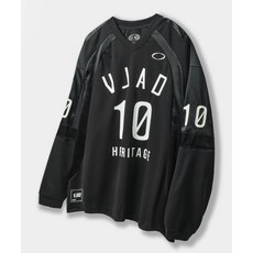 브랜드정품 디미트리 블랙 VLAD 턴오버 아트웍 로고 럭비 저지_블랙 345460