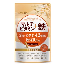 ELANDA + 12 1 60 30 에란다 멀티 비타민 철 사프리 영양 기능 식품 종류의