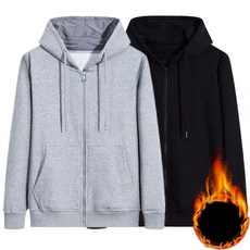 남여공용 기본 스타일 기모 안감 데일리 후드 집업 han+7550xP