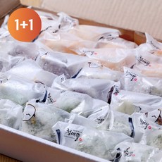 [푸드잇템] 궁중의떡 삼색두텁떡 50g x 20개(개별포장), 1kg, 2개, 개별포장 삼색두텁떡(20개입)