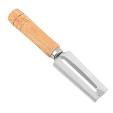 스테인리스 나무손잡이 사탕수수 칼 과일 껍질 제거용, 1개, 화이트 손잡이 소형