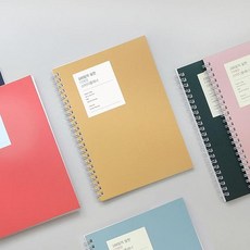 꿈꾸는비 100일 스터디 플래너 공부플랜수첩, coral