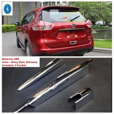 봐 ABS 전면 후면 안개 조명 램프 꼬리 창 와이퍼 커버 트림 닛산 T32 도적 2017 2020, 0)C