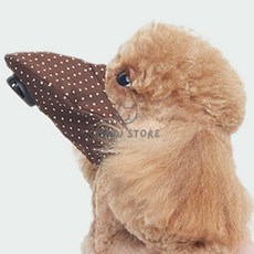 일햐 강아지마스크 강아지미세먼지마스크 소형견입마개 개입마개 펫입마개, 레드블릭색 L