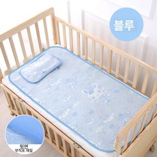 침대용 아이스 쿨링 매트 유아용 통풍 냉감 낮잠용 시원한, 블루부직포