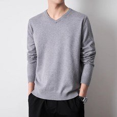 투니스 남성 캐주얼 슬림핏 브이넥 스웨터